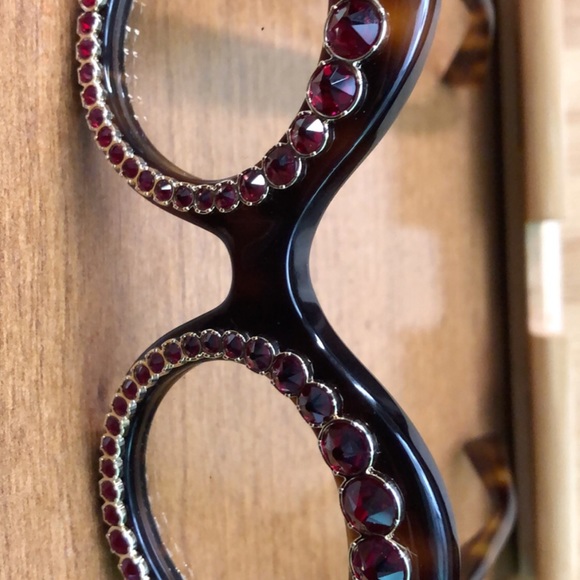 Gucci Red Crystal Eyeglasses - Picture 4 of 10